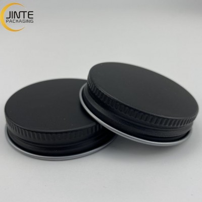 38/400 45/400 53/400 Tinplate lids or Aluminum cap Matte black with Pressure Sensitive Liner for Food Bottles